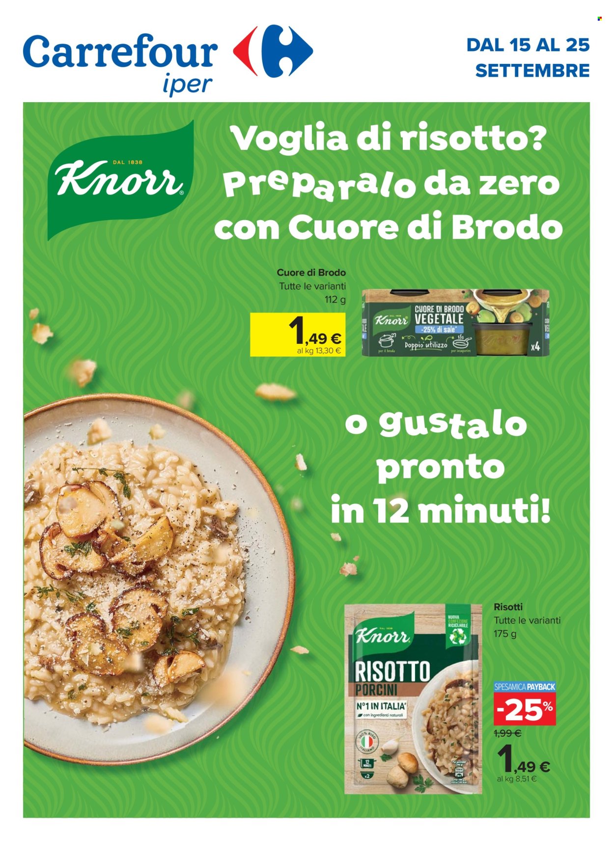 Volantino Carrefour - 15/9/2025 - 25/9/2025. Pagina 1