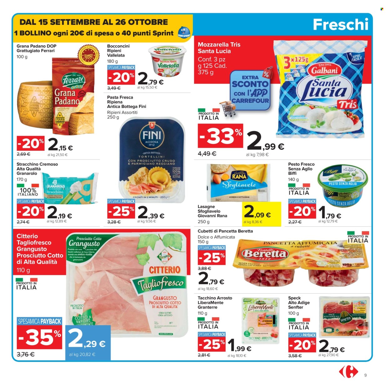 Volantino Carrefour - 15/9/2025 - 25/9/2025. Pagina 9