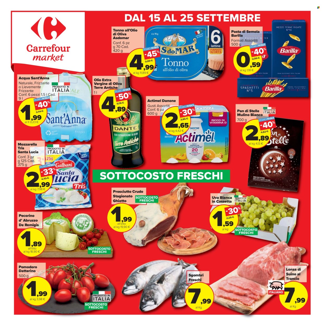 Volantino Carrefour - 15/9/2025 - 25/9/2025. Pagina 1