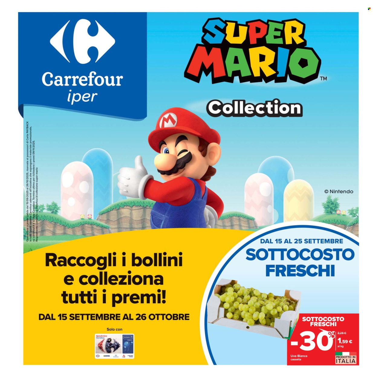 Volantino Carrefour - 15/9/2025 - 25/9/2025. Pagina 1