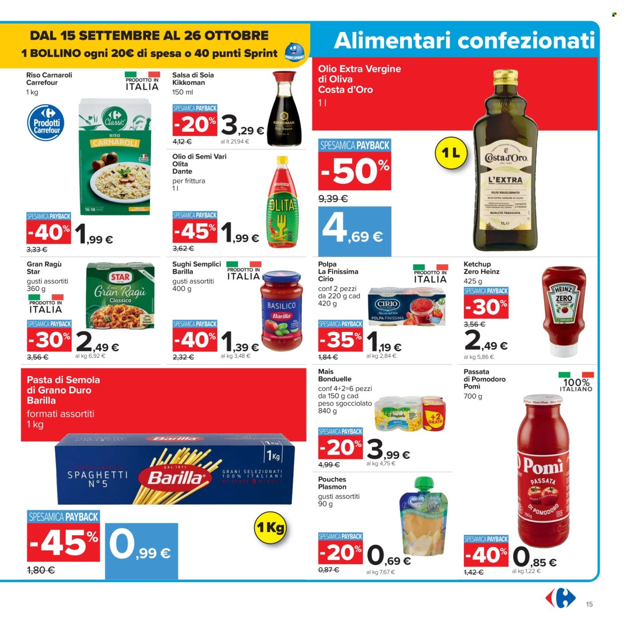 Volantino Carrefour - 15/9/2025 - 25/9/2025. Pagina 15