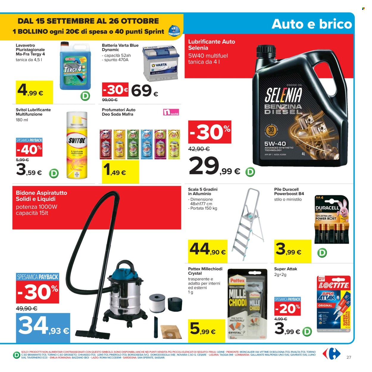 Volantino Carrefour - 15/9/2025 - 25/9/2025. Pagina 27