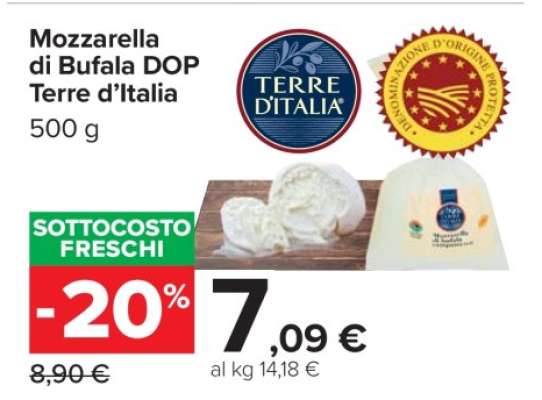 Mozzarella di Bufala DOP Terre d’Italia