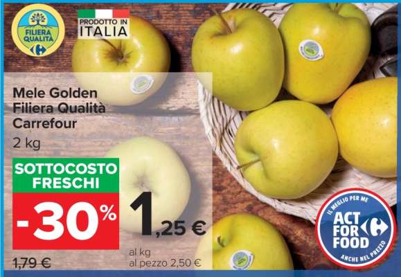 Mele Golden Filiera Qualità Carrefour