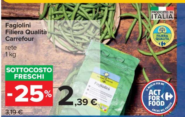 Fagiolini Filiera Qualità Carrefour