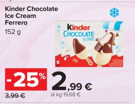 Kinder Chocolate Ice Cream Ferrero