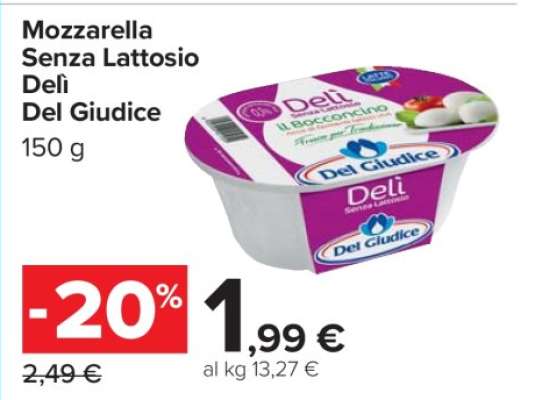 Mozzarella Senza Lattosio Delì Del Giudice