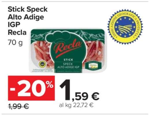 STICK SPECK ALTO ADIGE IGP RECLA