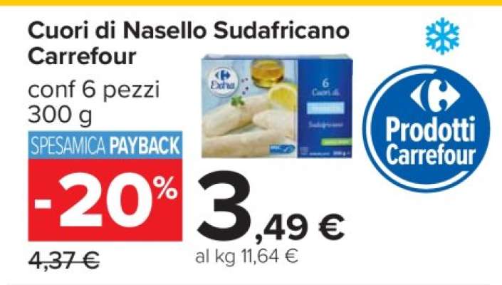 Cuori di Nasello Sudafricano Carrefour