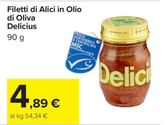 Filetti di Alici in Olio di Oliva Delicius