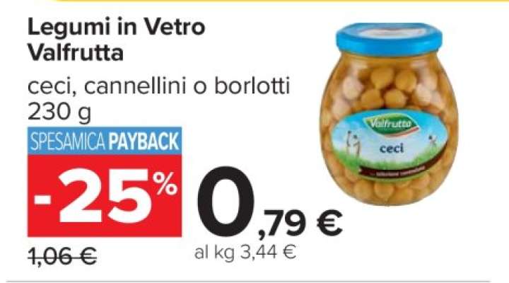 Legumi in Vetro Valfrutta
