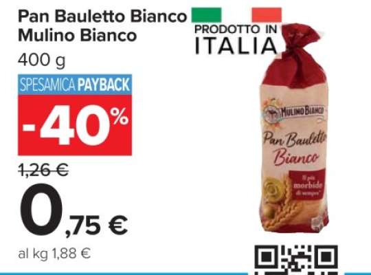 Pan Bauletto Bianco Mulino Bianco