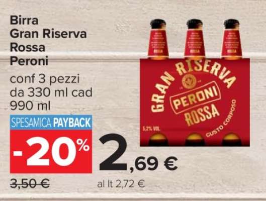 Birra Gran Riserva Rossa Peroni