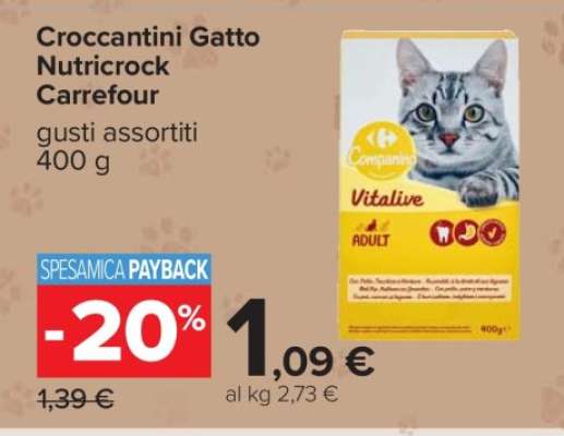 Croccantini Gatto Nutricrock Carrefour