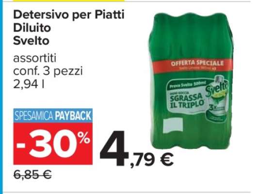 Detersivo per Piatti Diluito Svelto