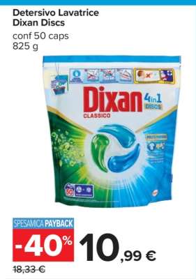 DETERSIVO LAVATRICE DIXAN DISCS