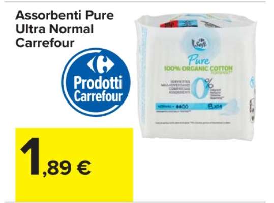 Assorbenti Pure Ultra Normal Carrefour