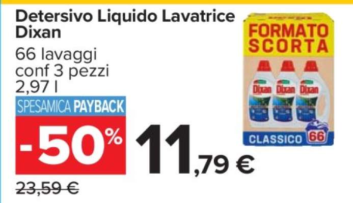 Detersivo Liquido Lavatrice Dixan