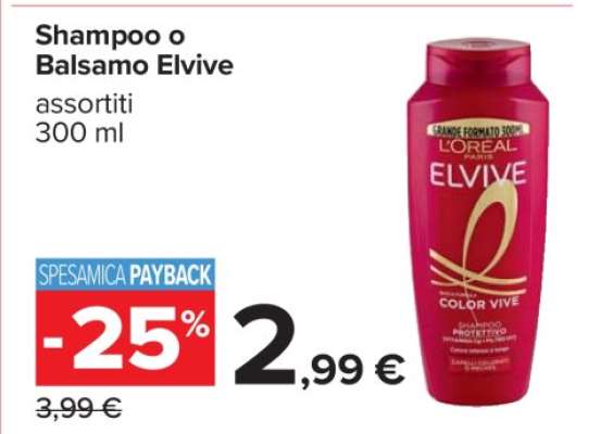 Shampoo o Balsamo Elvive