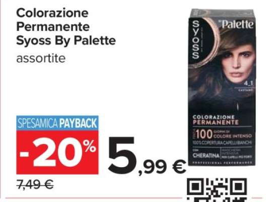 COLORAZIONE PERMANENTE SYOSS BY PALETTE