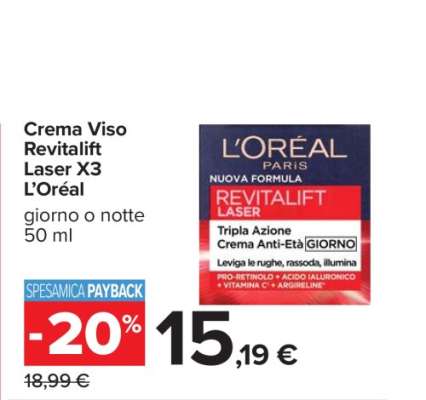 Crema Viso Revitalift Laser X3 L’Oréal
