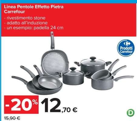 Linea Pentole Effetto Pietra Carrefour