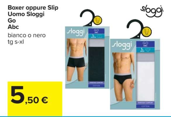 Boxer oppure Slip Uomo Sloggi Go Abc