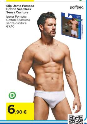 Slip Uomo Pompea Cotton Seamless Senza Cuciture