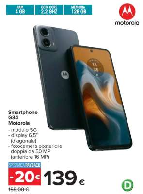 Smartphone G34 Motorola