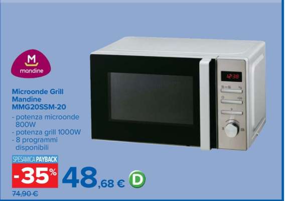 Microonde Grill Mandine MMG20SSM-20