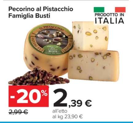 Pecorino al Pistacchio Famiglia Busti