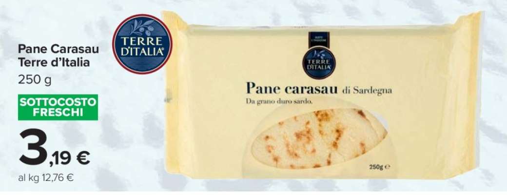 Pane Carasau Terre d'Italia