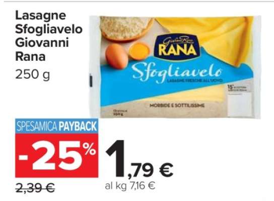Lasagne Sfogliavelo Giovanni Rana