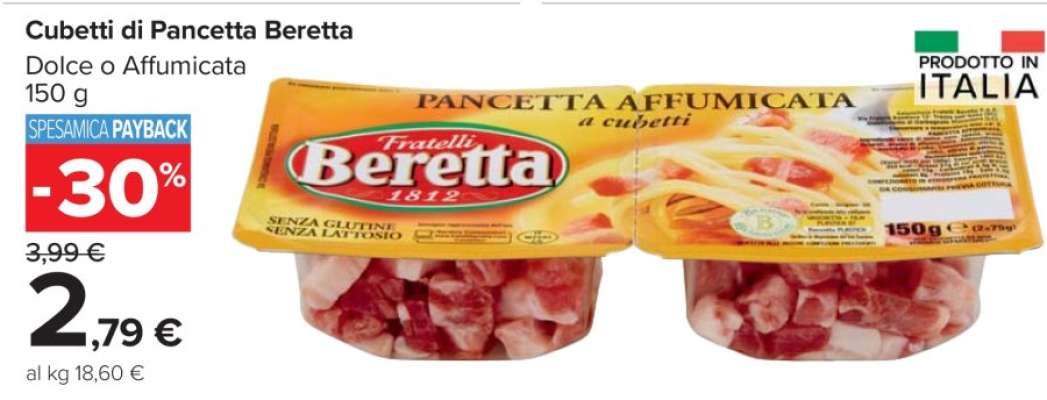 Cubetti di Pancetta Beretta