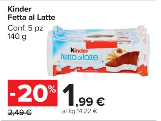 Kinder Fetta al Latte