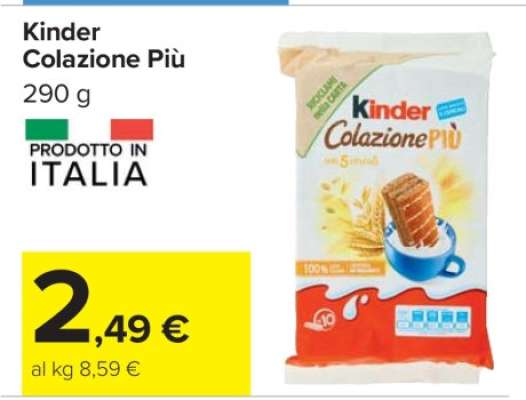 KINDER COLAZIONE PIÙ