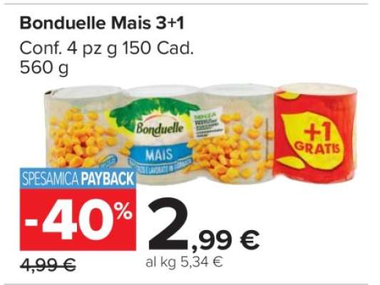 Bonduelle Mais 3+1