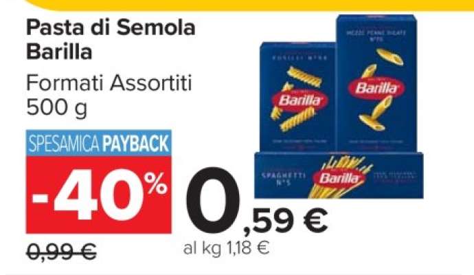 PASTA DI SEMOLA BARILLA