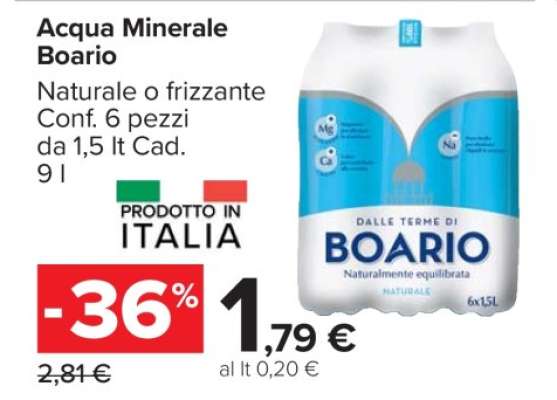 ACQUA MINERALE BOARIO