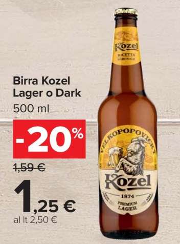 Birra Kozel Lager o Dark