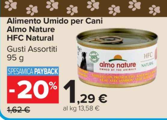 Alimento Umido per Cani Almo Nature HFC Natural
