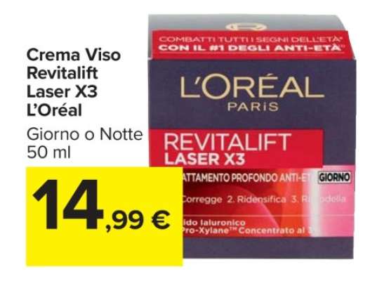 Crema Viso Revitalift Laser X3 L’Oréal