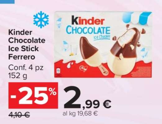 Kinder Chocolate Ice Stick Ferrero