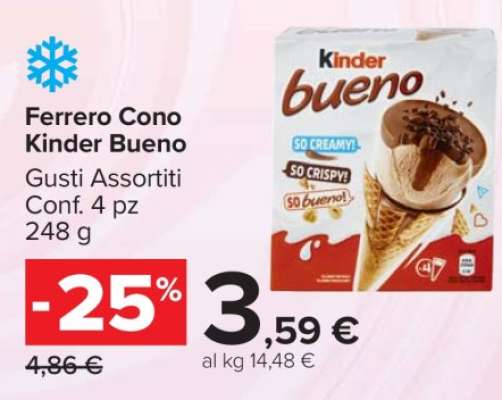 Ferrero Cono Kinder Bueno