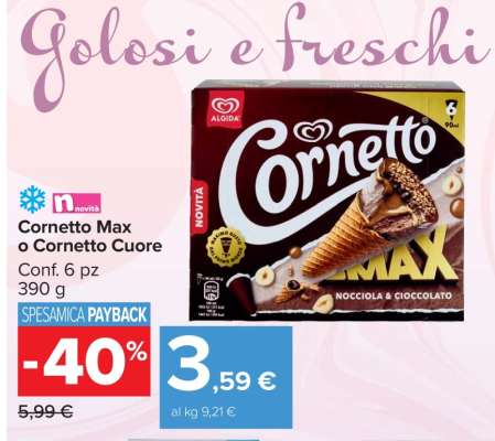 Cornetto Max o Cornetto Cuore