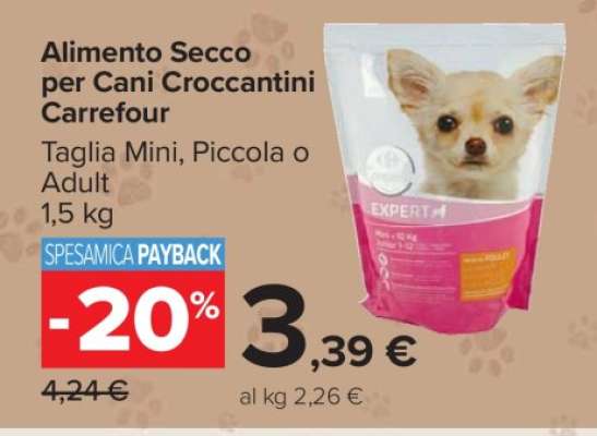 Alimento Secco per Cani Croccantini Carrefour