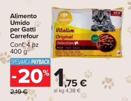 Alimento Umido per Gatti Carrefour