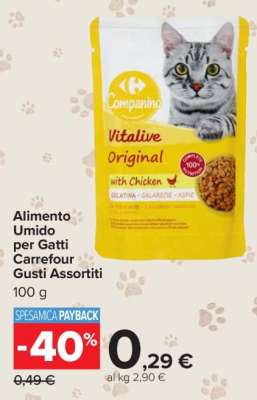 Alimento Umido per Gatti Carrefour Gusti Assortiti