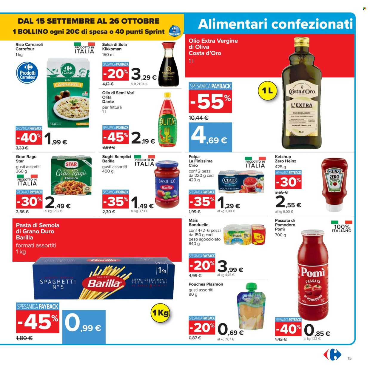 Volantino Carrefour - 15/9/2025 - 25/9/2025. Pagina 15