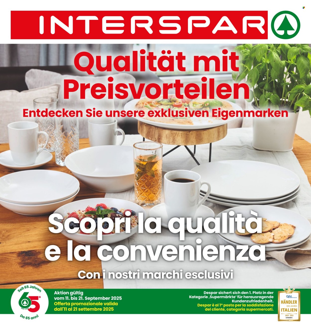 Volantino Interspar - 11/9/2025 - 21/9/2025. Pagina 1
